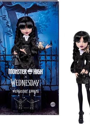 Monster high x wednesday doll, wednesday addams collectible & лялька monster high x wednesday, колекційна лялька wednesday addams викуп на замовлення