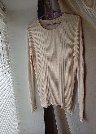 Лонгслив в рубчик 100% silk 4