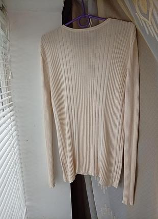 Лонгслив в рубчик 100% silk 2