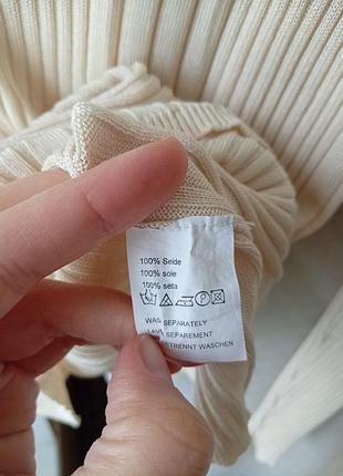Лонгслив в рубчик 100% silk 8