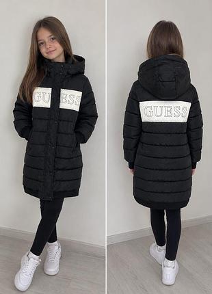 Куртка для дівчинки guess чорна