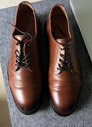 Туфлі чоловічі selected homme коричневі шкіряні