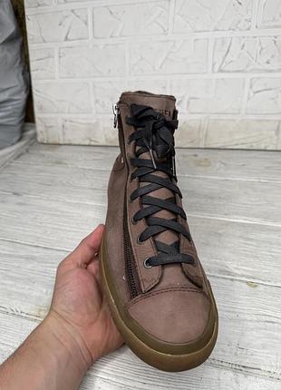 Крутые кожаные кеды diesel 4
