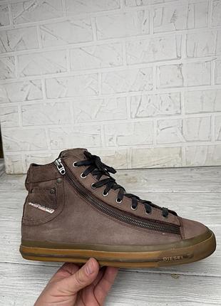 Крутые кожаные кеды diesel