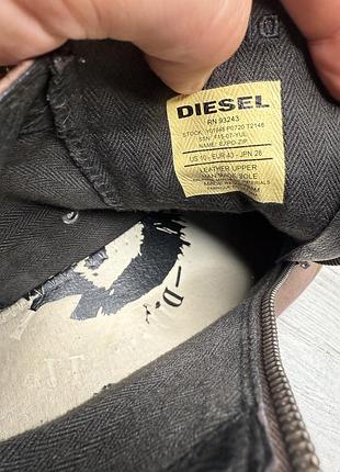Крутые кожаные кеды diesel 8