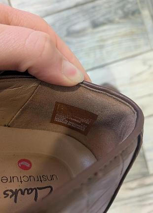 Кожаные лоферы clarks 3