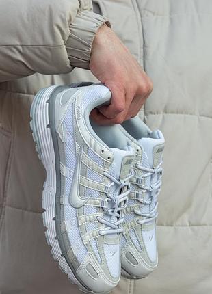 Кросівки жіночі nike p-6000 white grey