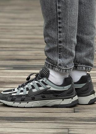 Кроссовки мужские nike p-6000 black grey