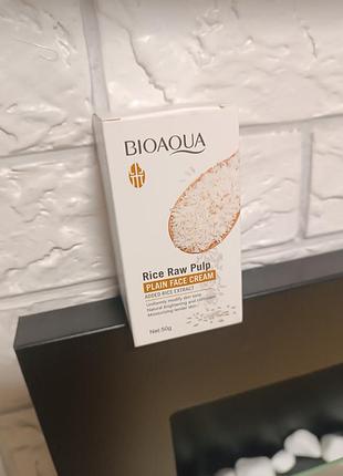 Крем для обличчя bioaqua rice raw pulp відбілюючий