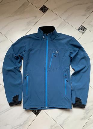 Куртка чоловіча haglöfs windstopper softshell синя, розмір m
