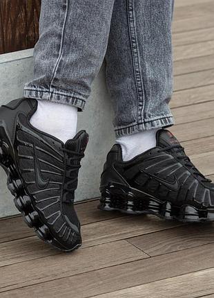 Кросівки чоловічі nike shox tl black red