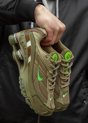 Кроссовки мужские nike shox tl x supreme haki