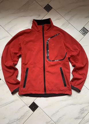 Куртка чоловіча salewa softshell windstopper червона, розмір m (eu 48)
