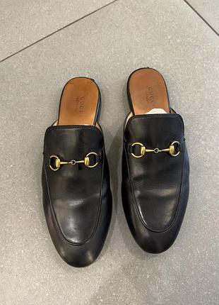 Лофери жіночі gucci чорні шкіряні