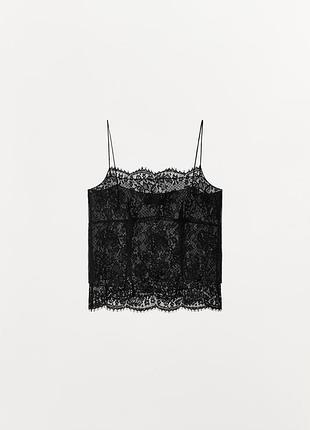 Топ в стиле белья zw collection из 100% шелка