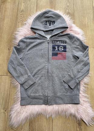Кофта для хлопчика gap сіра утеплена на змійці