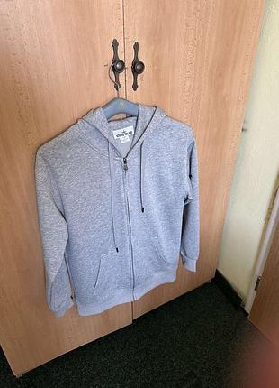 Худі чоловіча stone island сіра, розмір m