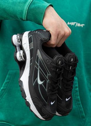 Кросівки чоловічі nike shox tl x supreme black white