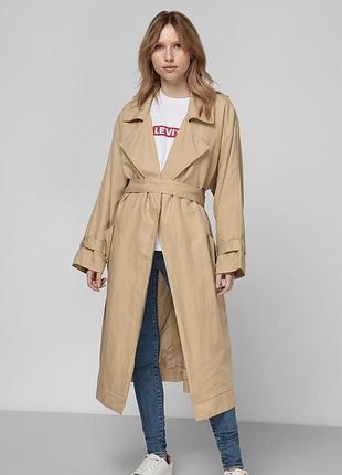 Жіночий тренч levi’s бежевий лляний