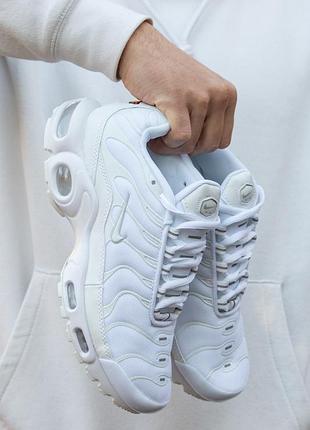Кроссовки мужские nike air max tn plus all white