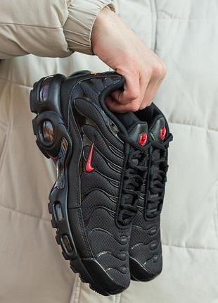 Кросівки чоловічі nike air max tn black\red