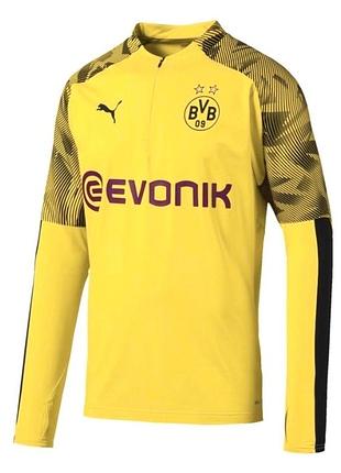 Чоловіча футболка (кофта) puma borussia dortmund bvb 1/4 zip drill top 2019-2020