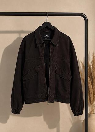 Джинсова куртка pull&bear на блискавці