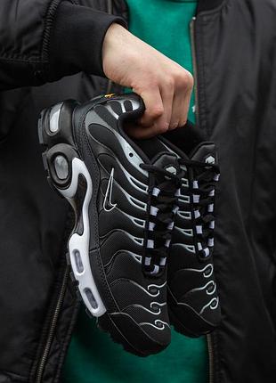 Кроссовки мужские nike air max tn plus black white
