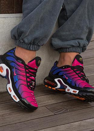 Кросівки жіночі nike air max tn plus black pink purple