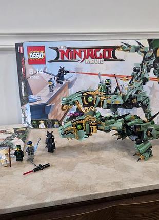 Конструктор для хлопчика lego ninjago movie зелений дракон ллойда