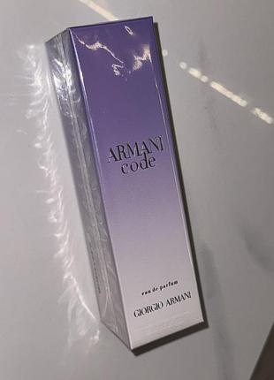 Жіночі парфуми giorgio armani code 75 мл  духи франція  армані