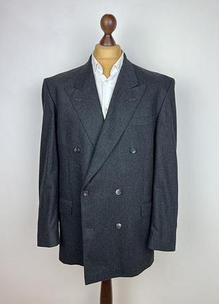 Ysl yves saint laurent vintage blazer двубортний піджак вовна кашемір сан лорен вінтаж