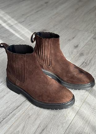 Чоботи чоловічі allsaints коричневі замшеві 41 розмір