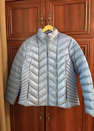 Легкий брендовый женский пуховик junge данные р.48 xl-xxl
