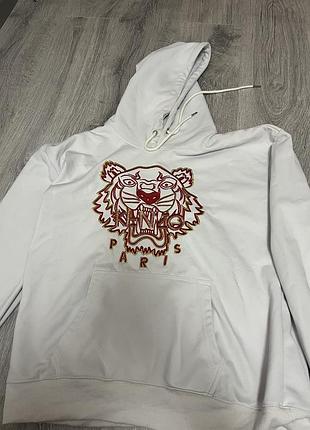Чоловіче худі kenzo біле з тигром
