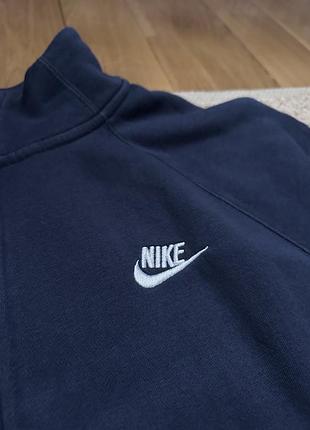 Чоловіча кофта nike на змійці, синя 3