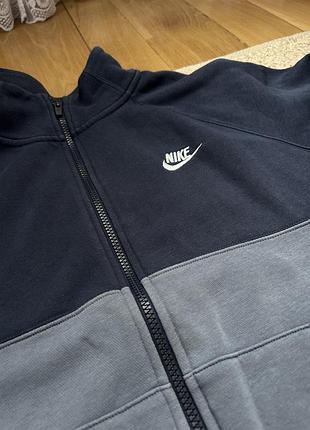 Чоловіча кофта nike на змійці, синя 4