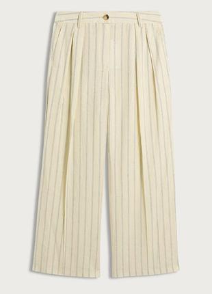 Брюки f&f edit linen rich stripe wide leg