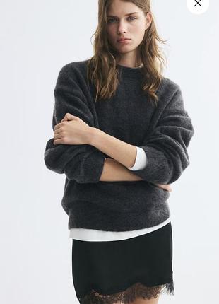 Сірий светр h&m
