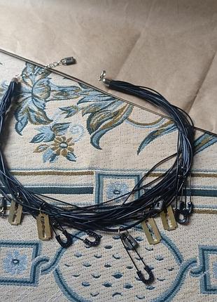 Оригінальне багатошарове кольє  alexander mcqueen у стилі гранж / панк