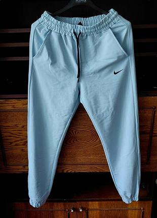 Спортивні штани жіночі nike блакитні