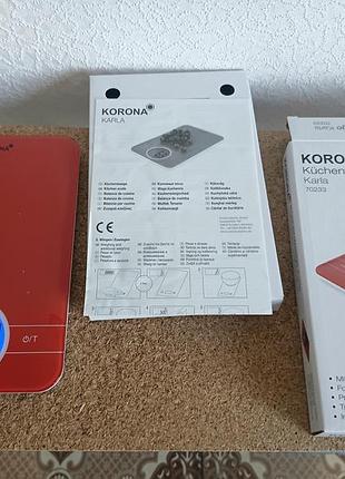 Кухонные весы korona karla 70233 новые все работает кроме тач ларь