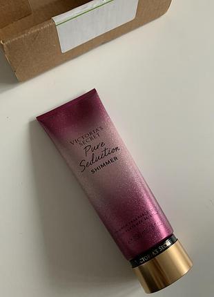 Лосьйон крем вікторія сікрет pure seduction shimmer для тіла шкіри парфумований зволожуючий vs victoria secret з фруктами та з шимером блискітки