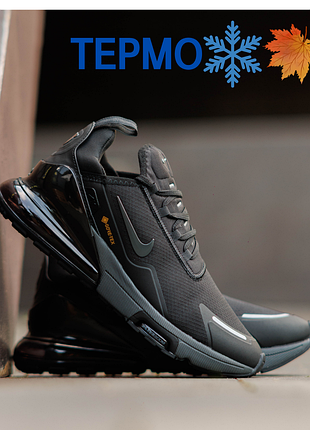 Чоловічі термо кросівки nike air max 270 gore-tex black grey nd