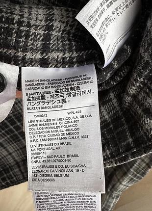 Фланелева сорочка в клітинку levi’s 4