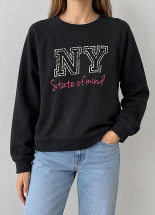 Світшот чорний ny⭐️