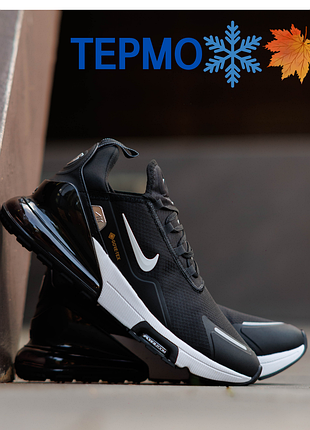 Чоловічі термо кросівки nike air max 270 gore-tex black white nd