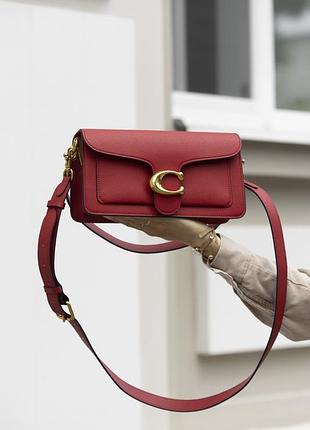 Сумка coach tabby shoulder bag 26 червона 5