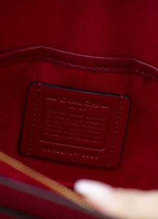 Сумка coach tabby shoulder bag 26 червона 10