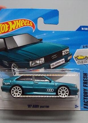 Машинка модель автомобіль hot wheels ауді 87 aydi quattro №19075с